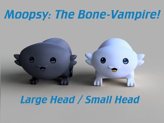 moopsy fofinho bone vampire estrela caminhada pequeno cabeça edição remixado by adão l arte esculturas criatura jornada estrelas remixar vampiro osso 3d print model - Mito3D
