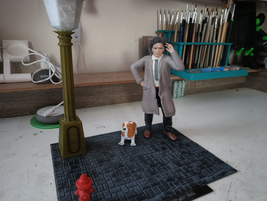 peter falk colombo diorama file 1 by tox3d arte sculture vecchio uomo 3d print model - Mito3D