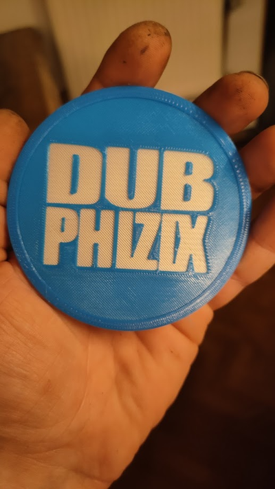 doubler phizix by tox3d art panneaux logos dnb 3d print model - Mito3D