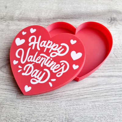 heart box - valentine's day by m owize household festivities container gift valentine be my valentinesday shape jewelry chocolate shaped love loving happy i iloveyou loveyou bemywife bemyvaletine wife men lover 3d print model - Mito3D