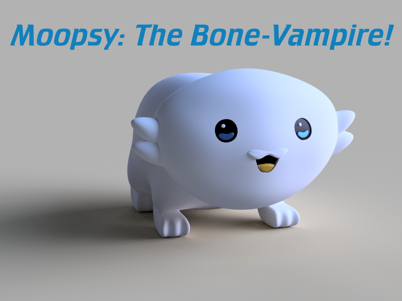 moopsy fofinho bone vampire estrela caminhada remixado by adão l brinquedos jogos personagens criatura jornada estrelas vampiro ossos osso 3D print model - Mito3D