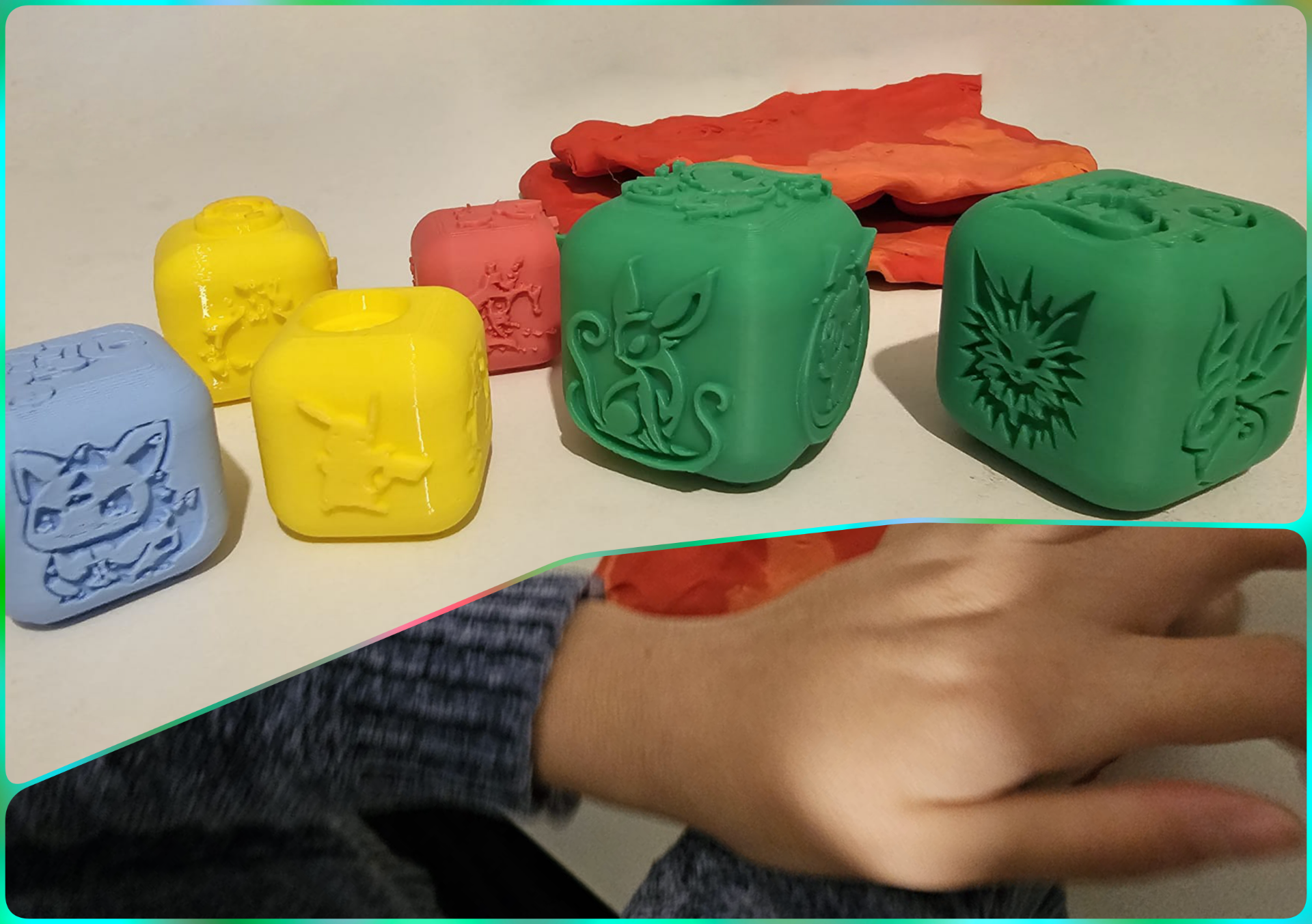 pokemon cubes by magnetdanny toys & games stamps play-doh kids creative accessories mew mewtwo pikachu eevee eeveelutions gengar umbreon espeon vaporeon jolteon leafeon flareon glaceon squirtle snorlax charmeleon bulbasaur 3D print model - Mito3D