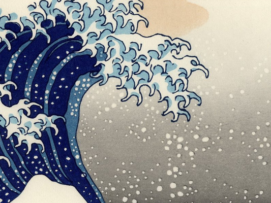 grande vague de kanagawa hokusai -great wave by mayflower10 art 2d hueforge hueforgeart 2dart greatvawe 3d print model - Mito3D