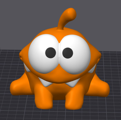 om nom - cut of rope by hieubg toys & games characters cutofrope 3d print model - Mito3D