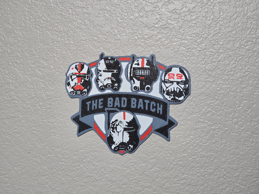 star wars bad batch logo by dmurr5050 art 2d wall 3d print model - Mito3D