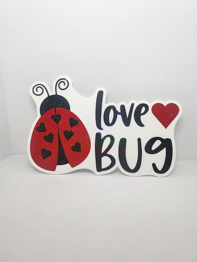 love bug by j3dps art 2d ladybug heart valentine valentines day valentinesday valentineday cute 3d print model - Mito3D