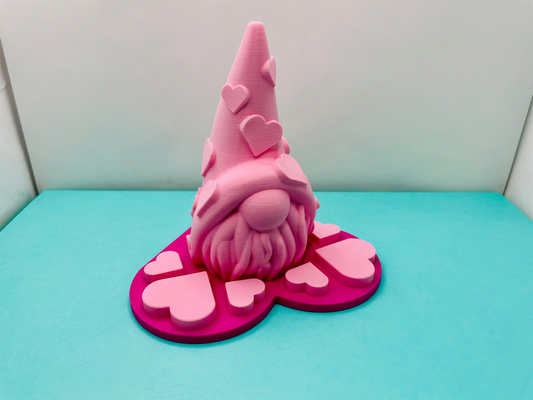 cuore tema ragazzo gnomo supporti by funfam3d domestico arredamento cuori san valentino regalo amore giorno lovegnome ragazzognomo anniversario nosupports supporto gonk gnom 3d print model - Mito3D