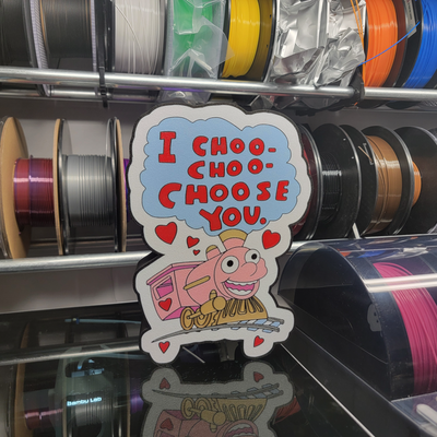 simpsons i choo choose you valentine's day lightbox by joshuamakes household decor light box comedy valentines train love funny ralph wiggum unique gift hilarious fan retro 3d print model - Mito3D