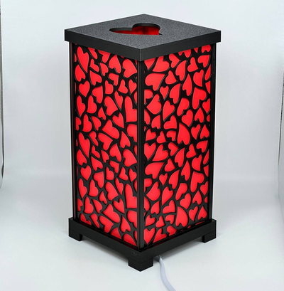 cuori lanterna by qwerty domestico arredamento lampadina cuore luce decorare 3d print model - Mito3D