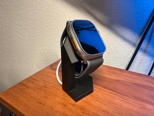 apple watch charging stand dock including ultra - single color or dual w ams by letsmodeverything household office iphone nightstand charger applewatchdock applewatchstand applewatchholder a1 mini x1 carbon p1s p1p 3d print model - Mito3D