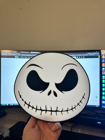 kriko skellington ışık kutu by eulisesalarcon sanat işaretler logolar kâbus noel cadılar bayramı led hafif kutu 3d print model - Mito3D