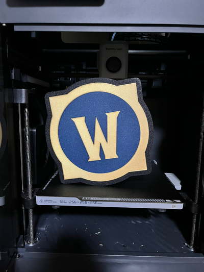 monde of warcraft sensationnel boite lumière by corbeau nocturne art panneaux logos world warcraft logo jeton rpg 3d print model - Mito3D