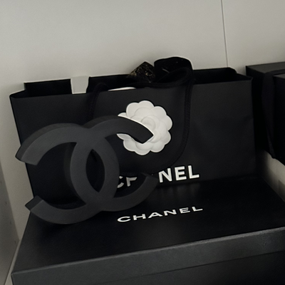 logo chanel by piersonnico art signs & logos mode coco 3d print model - Mito3D