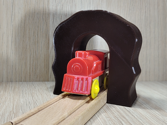 tunnel brio compatibile by gekon3d giocattoli giochi briocompatibile ikea tommaso lillabo legna legno woodentrack briotunnel pista parte treno ferroviario 3d print model - Mito3D