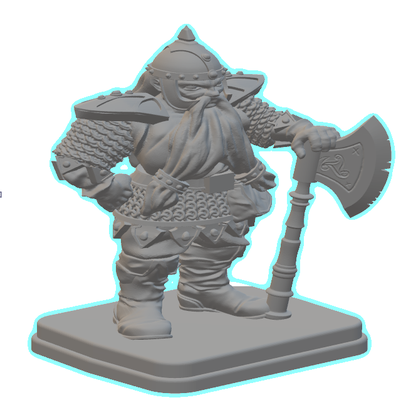 nain by nouveau miniatures 3d print model - Mito3D