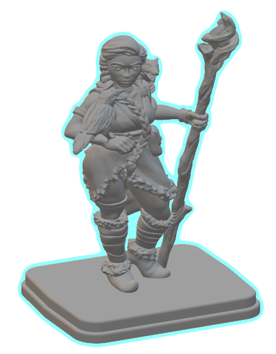 chaman by nouveau miniatures 3d print model - Mito3D