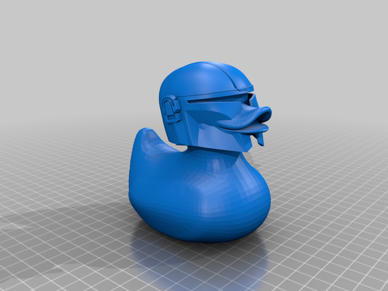 mandalorien canard remixé by fabricant nils 3d imprimante accessoires guerres étoiles canards 3D print model - Mito3D