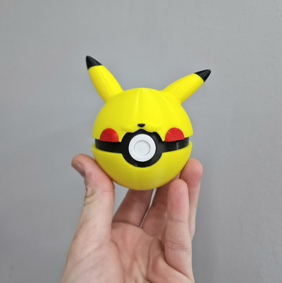 pokeball pikachu by mike 3d spielzeuge spiele pokémon monster ball 3d print model - Mito3D