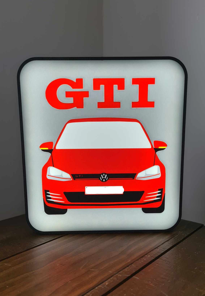 vw golf gti hafif kutu by mike n hobi kendin yap elektronik volkswagen r dublaj vdub spor ışık sıcak kapak araba oto eğlence 3d print model - Mito3D