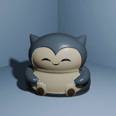 cute snorlax by balzo98 art sculptures pokemon first gen chubby cuteness pokeball charizard charmander pikachu firstgenration generation kanto poke 3d print model - Mito3D