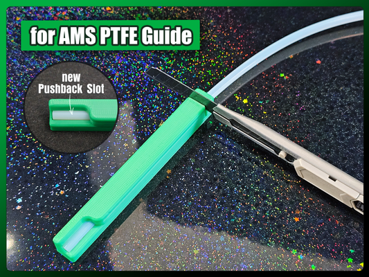 ams ptfe leiten v2 1 cutter by au3d 3d drucker zubehör ptfe schneider glatt trichter fütterung filament sparer bambulab x1c p1p p1s fehler 3d print model - Mito3D