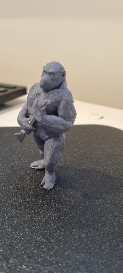 caesar schrotflinte erhebt of planet affen by frr35h miniaturen tiere filme modelle figur schnelldruck lowpoly filament verwendung replik skaliert pla schimpanse 3d print model - Mito3D