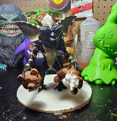 gremlins banda ripping orsacchiotto orso parte by schizzomortale arte sculture film fan art 3d print model - Mito3D