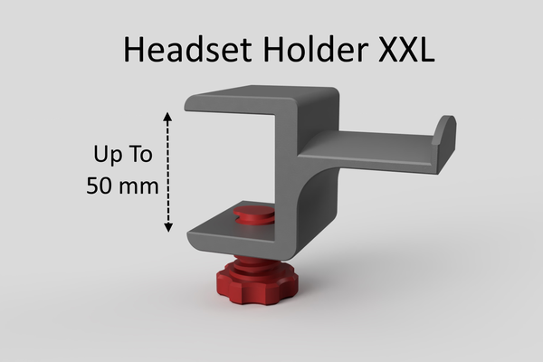 kulaklık kulp destek xxl ekstra büyük by oyuncaklar ev halkı ofis oyun yular askı kanca başörtüsü aksesuarlar masa sıra aksesuar 3d print model - Mito3D