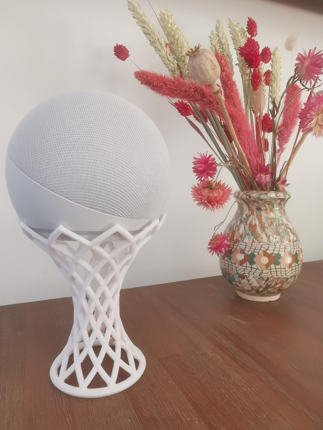 alexa écho point supporter arbre by madut loisir diy musique amazone amazonien dot soutien titulaire conception support 3D print model - Mito3D