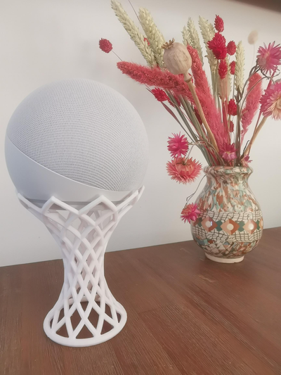 alexa écho point supporter arbre by madut loisir diy musique amazone amazonien dot soutien titulaire conception support 3d print model - Mito3D