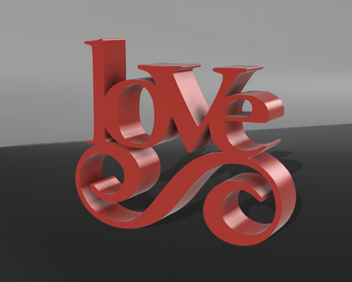 infinite love by magic studio 3d household festivities valentine valentineday valentineart art easyprint ams color red girl gift girlfriend wife girlfriendgift 3d print model - Mito3D