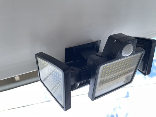 solar aire libre suficiente 2500lm 210 led seguridad luces 3 cabezas movimiento sensor adhesivo montar by david d casa jardín 3d print model - Mito3D