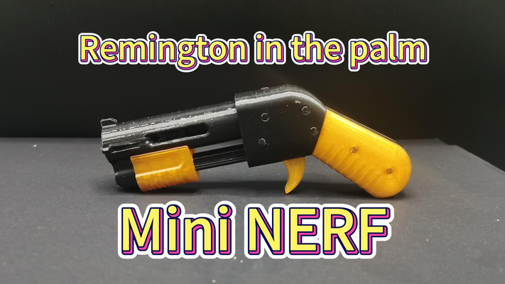 remington in avuç içi nerf by bay arkadaş oyuncaklar oyunlar m870 taktik asılı aksesuarlar 3d print model - Mito3D