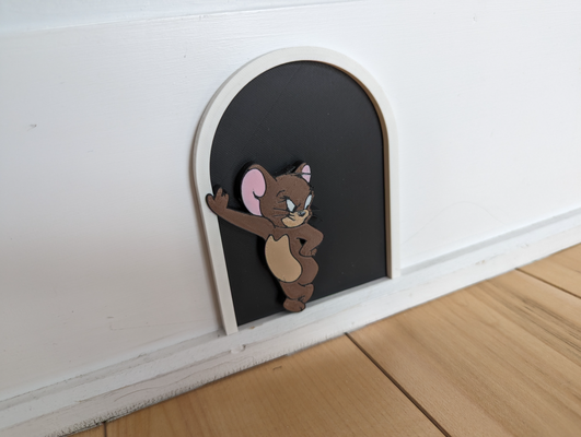 tom jerry dekorativ mauer loch neu gemischt by marc abonnieren haushalt dekor 3d print model - Mito3D