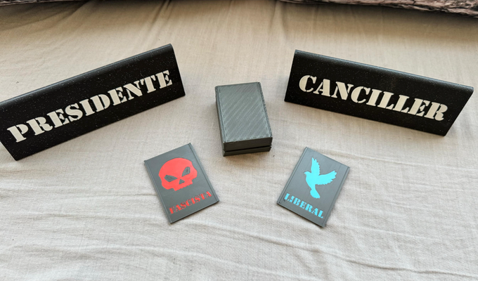 secret hitler planche jeu panneaux politique by hypnotiseur jouets jeux accessoire 3d print model - Mito3D