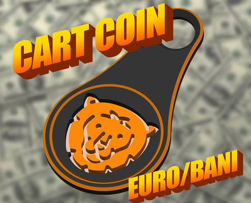 cart coin eu ro by mateibocancios art & badges 3d print model - Mito3D