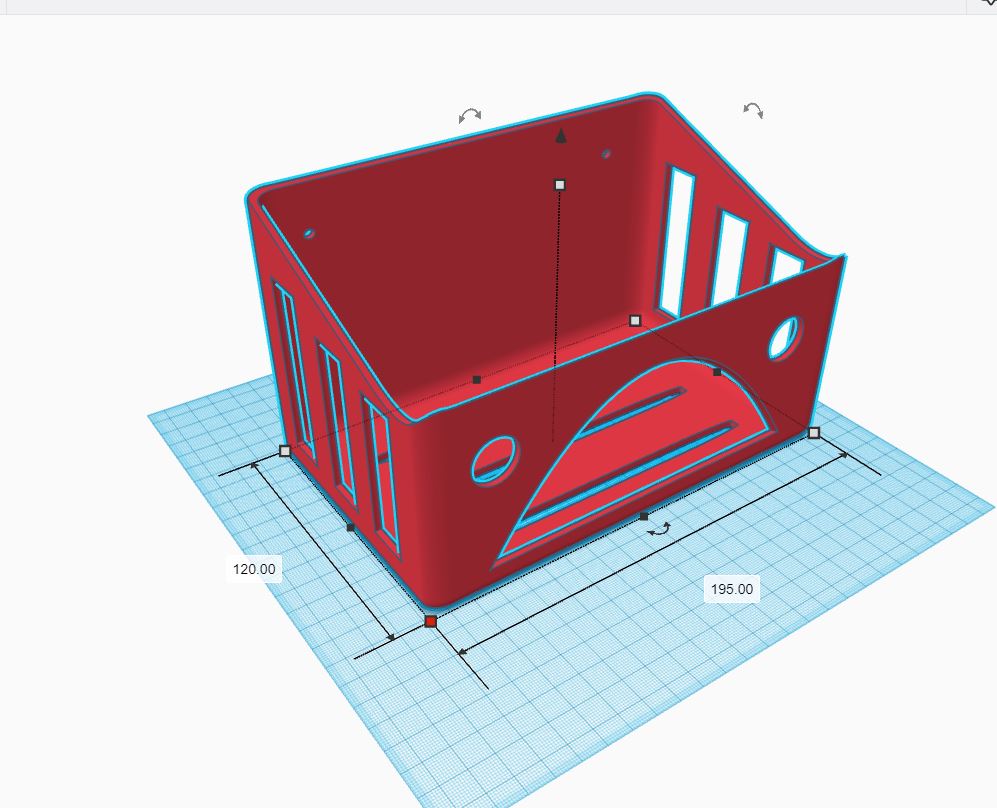 cesta armazenamento by medalhão casa modelos cozinha ablage 3D print model - Mito3D