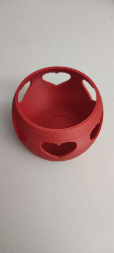 sv cen cuore by disgusto domestico casa modelli candela san valentino 3d print model - Mito3D