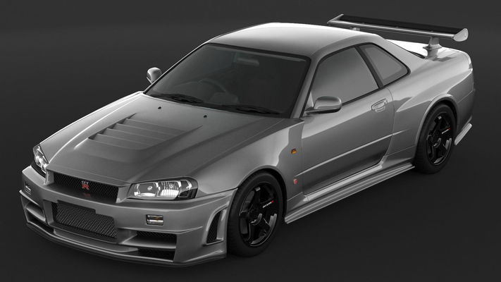 nissan horizonte gtr r34 z tune corpo by tss082091 passatempo faça veículos afinação godzilla zilla paulo andador 3d print model - Mito3D