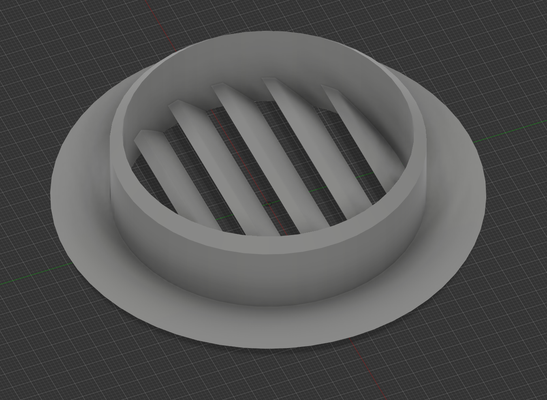 garage air vent 80mm by mark h hnel household garden 3d print model - Mito3D