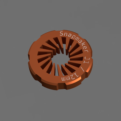 snapmaker j1 cinturón tensión nuez 12mm by macdylan 3d impresora accesorios tensor correa snapmakerj1 3d print model - Mito3D