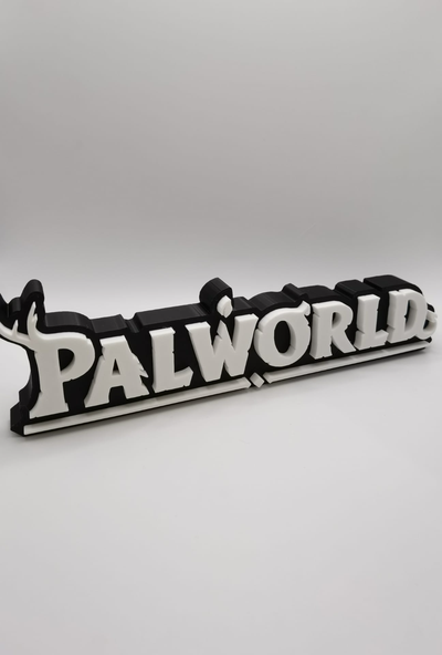 palworld logotipo by artigo arte sinais logotipos jogos parceiros palosfera bambu articat3d 3d print model - Mito3D