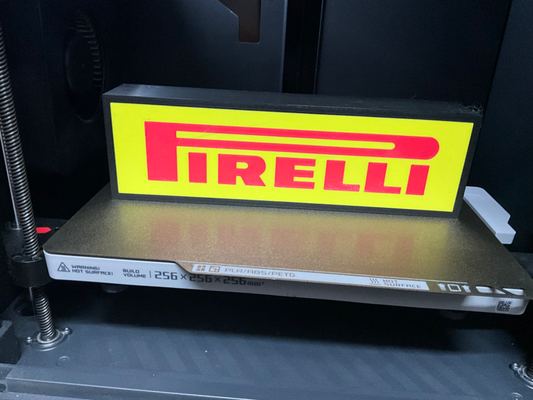 pirelli led hafif kutu by vitormhs sanat işaretler logolar logo işaret luminaria armatür 3d print model - Mito3D