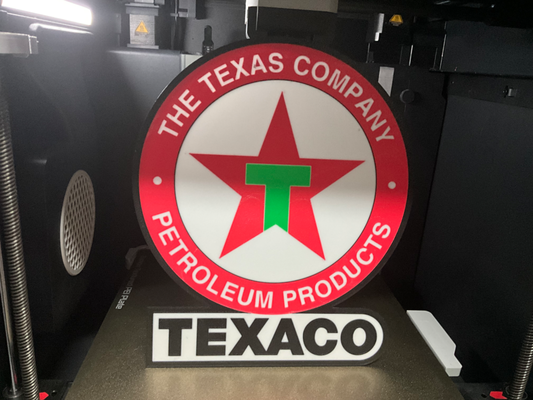 texaco led hafif kutu stl dağıtmak by vitormhs sanat işaretler logolar 3d print model - Mito3D