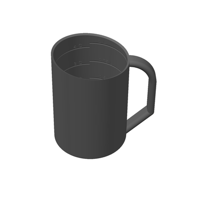 ölçme kepçe 1 litre 4 bardak by iancantdraw araçlar ölçü fincan sürahi 3d print model - Mito3D