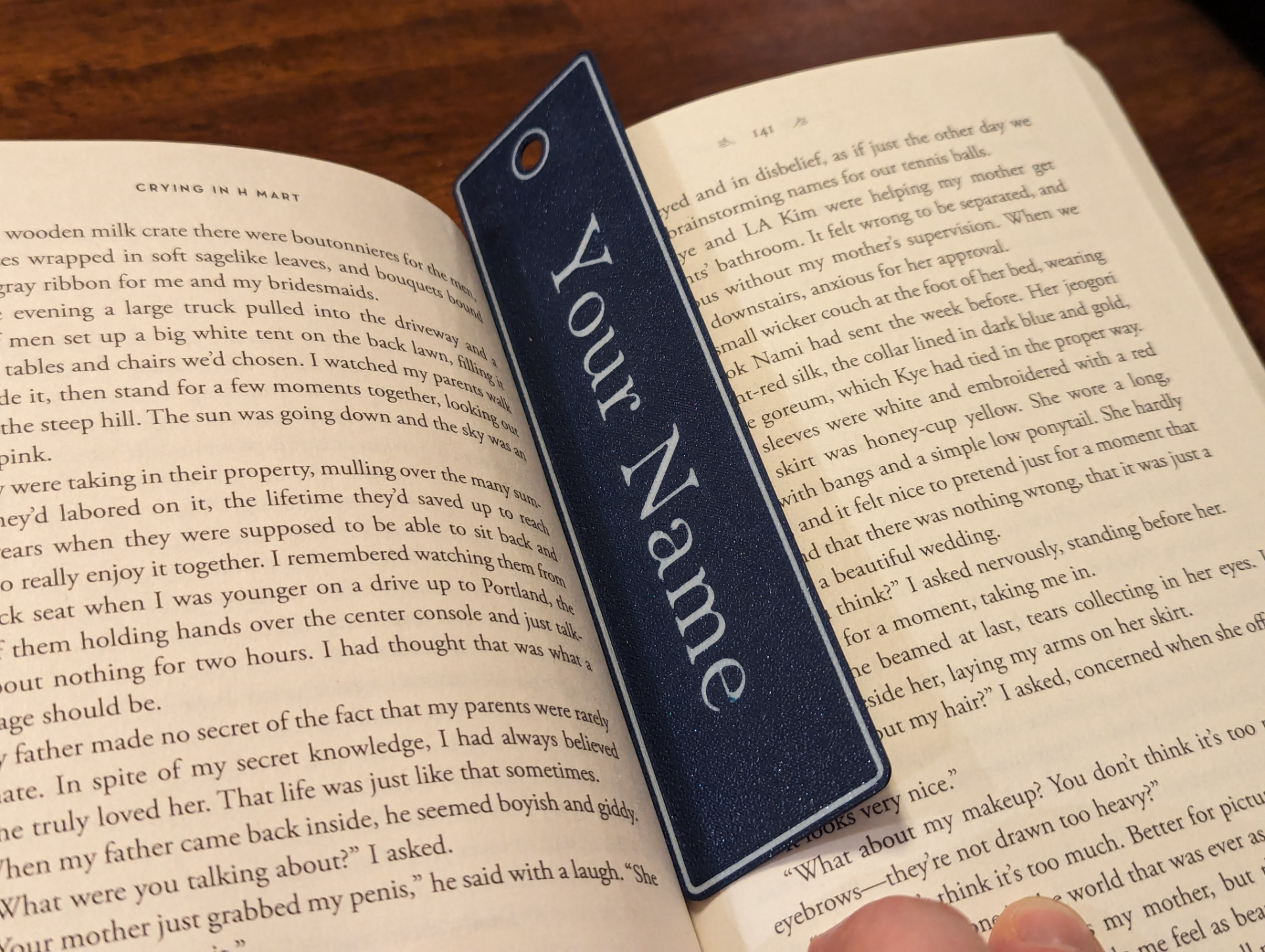 douane bookmark affleurer texte by mat thibs ménage bureau livre signet bookmaker personnaliser personnalisable personnalisé 3D print model - Mito3D