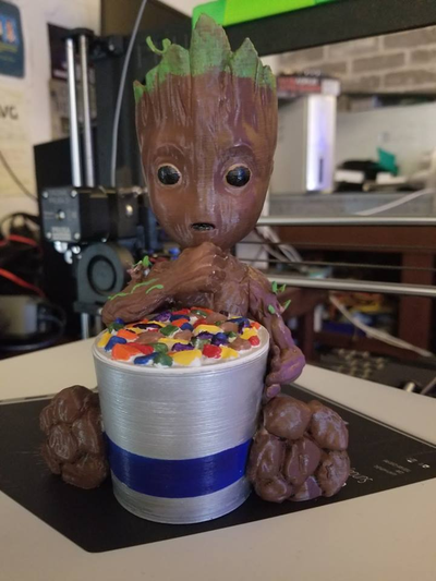 groot caramella piatto by dansspctx arte sculture meraviglia 3d print model - Mito3D