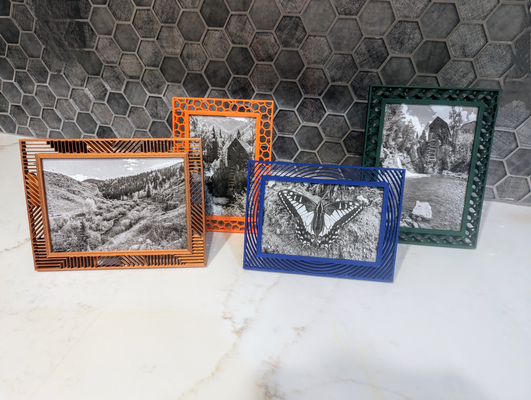 füllen muster bild frames by romeeight1 haushalt dekor bilderrahmen rahmen schreibtisch zubehör zubehörteil 4x6 5x7 a1 mini 3d print model - Mito3D