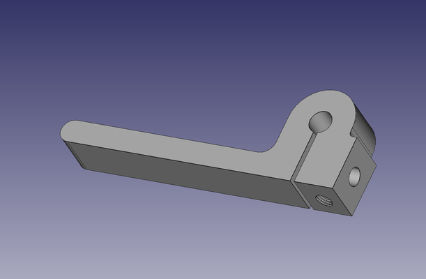 threaded lever by isotropo education engineering 3d print model - Mito3D