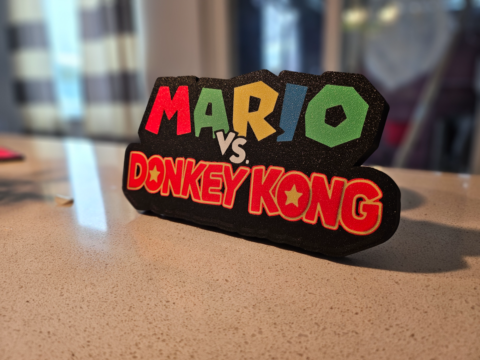 mario vs burro kong pared arte logo by tommy pistola señales logos súper dk pepita impresión in sitio 3D print model - Mito3D